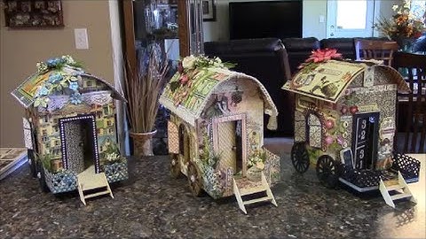 TUTORIAL - PART 1 GYPSY WAGON USING GRAPHIC 45 PAPER - DESIGNS BY SHELLIE