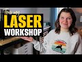 Laser Workshop Tour - tips for setting up and organizing your laser