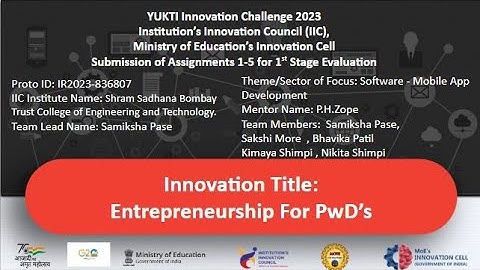 Entrepreneurship for PWD