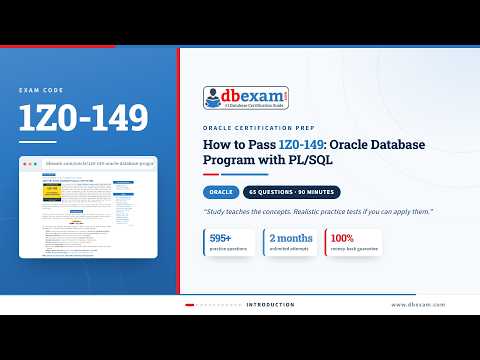 1Z0-149 Sample Questions Explained | Oracle Database Program with PL/SQL