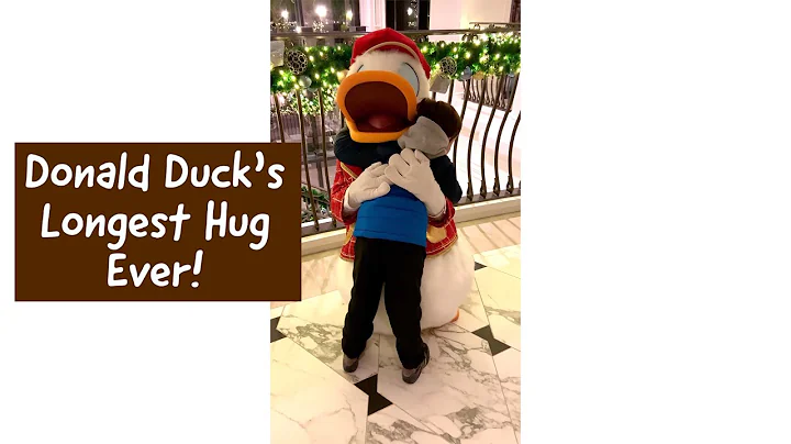 Donald Duck Gives Longest Hug at Disneys Riviera R...