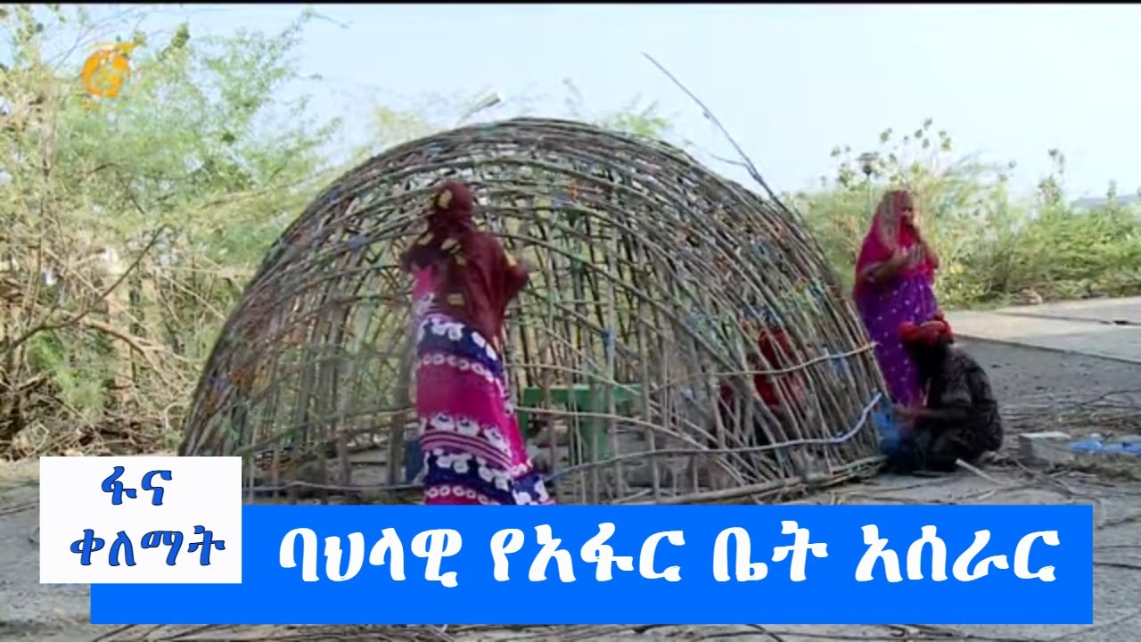 ባህላዊ የአፋር ቤት አሰራር  #ፋና_ቀለማት