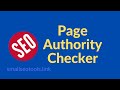 How to check bulk page authority  smallseotools