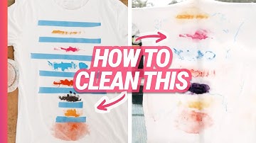 How to Get Acrylic Paint Off Clothes