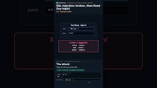 SQL Injection, Broken and Fixed on a Toy Login