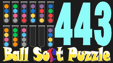 Ball Sort Puzzle Level 443 🎯No Extra Tubes😂Game Walkthrough😘 Stay Home And Fun Play #WithMe