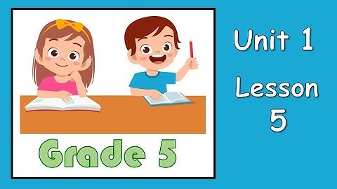 Grade 5 : unit 1 - lesson 5 ( Rounding Decimals )