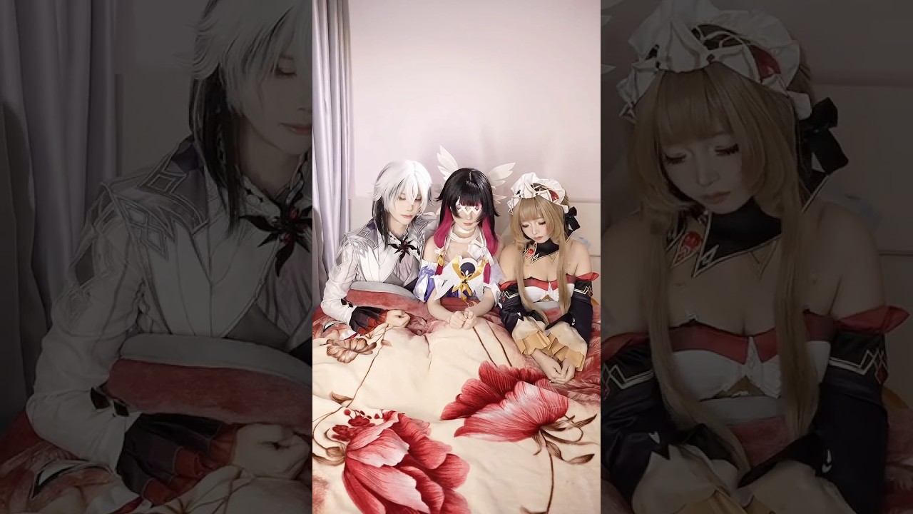 Columbina & Sandrone #anime #game #fyp #genshinimpact #genshin #cosplay #cosplayer #cosplaygirl