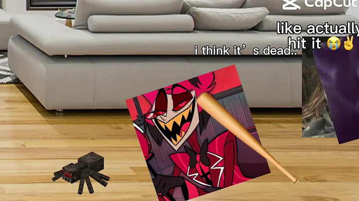 When there’s a spider trying to crawl to you