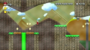 NSMBU custom level - Chocolate mountain