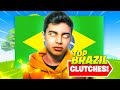 top ten BRAZIL fortnite competitive CLUTCHES of ALL TIME