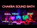 Crystal Singing Bowls Chakra Tuning for Pineal, Throat & Heart | Meditation | Chakra Cleanse | Sleep