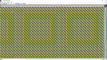 Quickdraw weaving 3.5 Displaying Multiple repeats / "Finished" view of fabric