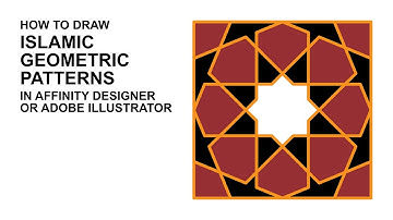 Draw an Islamic Geometric Pattern in vector graphics software Affinity Designer - Tutorial