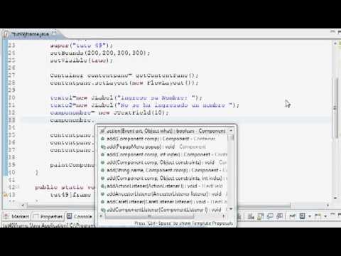 Tutorial Java 49  JTextField