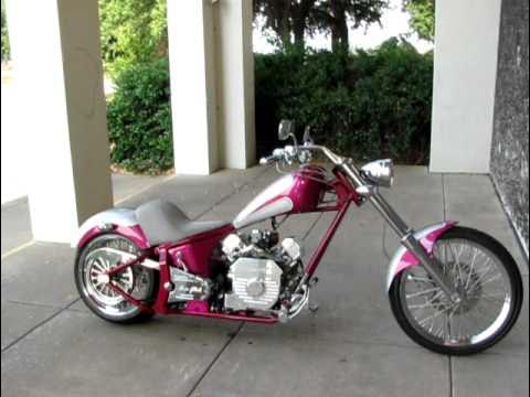 2007 Ridley Automatic Softail Chopper Drag Pipes, For Sale 