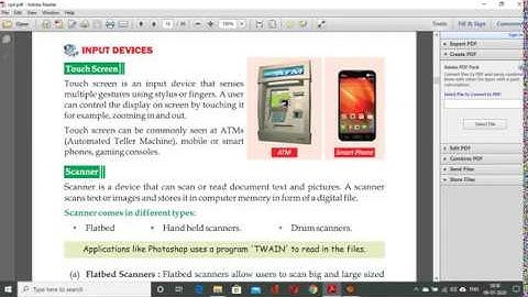 CLASS 4 CH 2 INPUT AND OUTPUT DEVICES