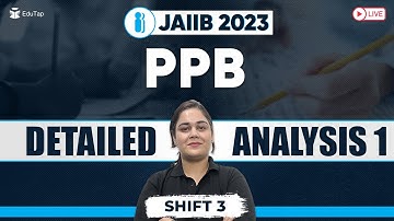 🔴JAIIB PPB  Exam Analysis | JAIIB 2023 Shift 3 Answer Key Analysis |JAIIB Question Paper & Solution