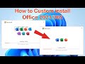 How to install only specific apps of ms office 2021 or office 365