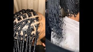 Featured image of post Large Knotless Box Braids With Curly Ends