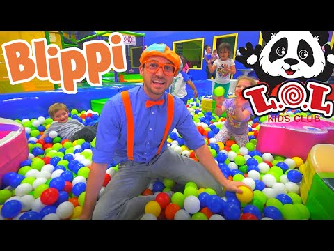 LOL Kids Club With Blippi | Learning With Blippi At The Indoor Play Place!