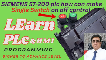 siemens plc s7-200 how can make single switch on off control