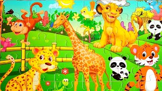 HOW TO SOLVE A PUZZLE | WILD ANIMAL PUZZLE GAME - GIRAFFE, TIGER, LION AND MORE @adajopuzzleworld screenshot 5