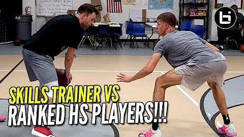 SKILLS TRAINER VS RANKED HIGH SCHOOL PLAYERS! 1v1 ...