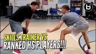 SKILLS TRAINER VS RANKED HIGH SCHOOL PLAYERS! 1v1 King of The Court screenshot 3