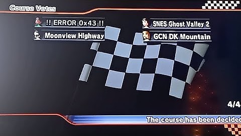 !! ERROR 0x43 !! (MKWiimmfi)