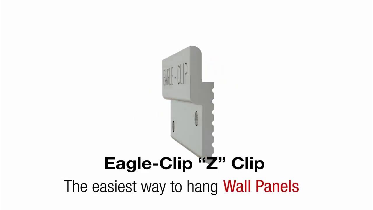 Aluminum Z Clip Panels for Hanging Systems Eagle Mouldings YouTube