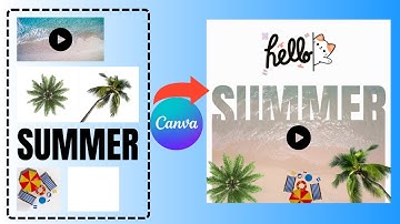 Fill Text with Video in Canva | Summer Social Media Animation Tutorial