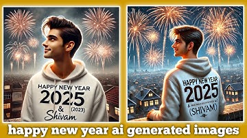HAPPY NEW YEAR AI GENERATED IMAGES | AI IMAGE VIDEO EDITING | AI TRENDING IMAGE HAPPY NEW YEAR 2025