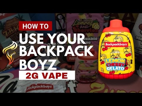 HOW TO USE BACKPACK BOYZ DISPOSABLE VAPE by Fye Touch Productions