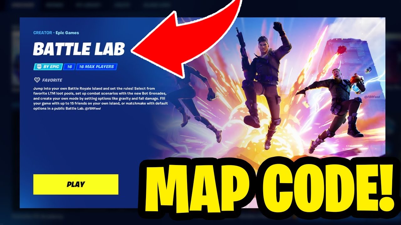 How To Play BATTLE LAB in Fortnite! (Battle Lab Map Code) YouTube