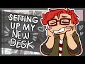 DESK SET UP AND TOUR! | Flexispot Standing Desk