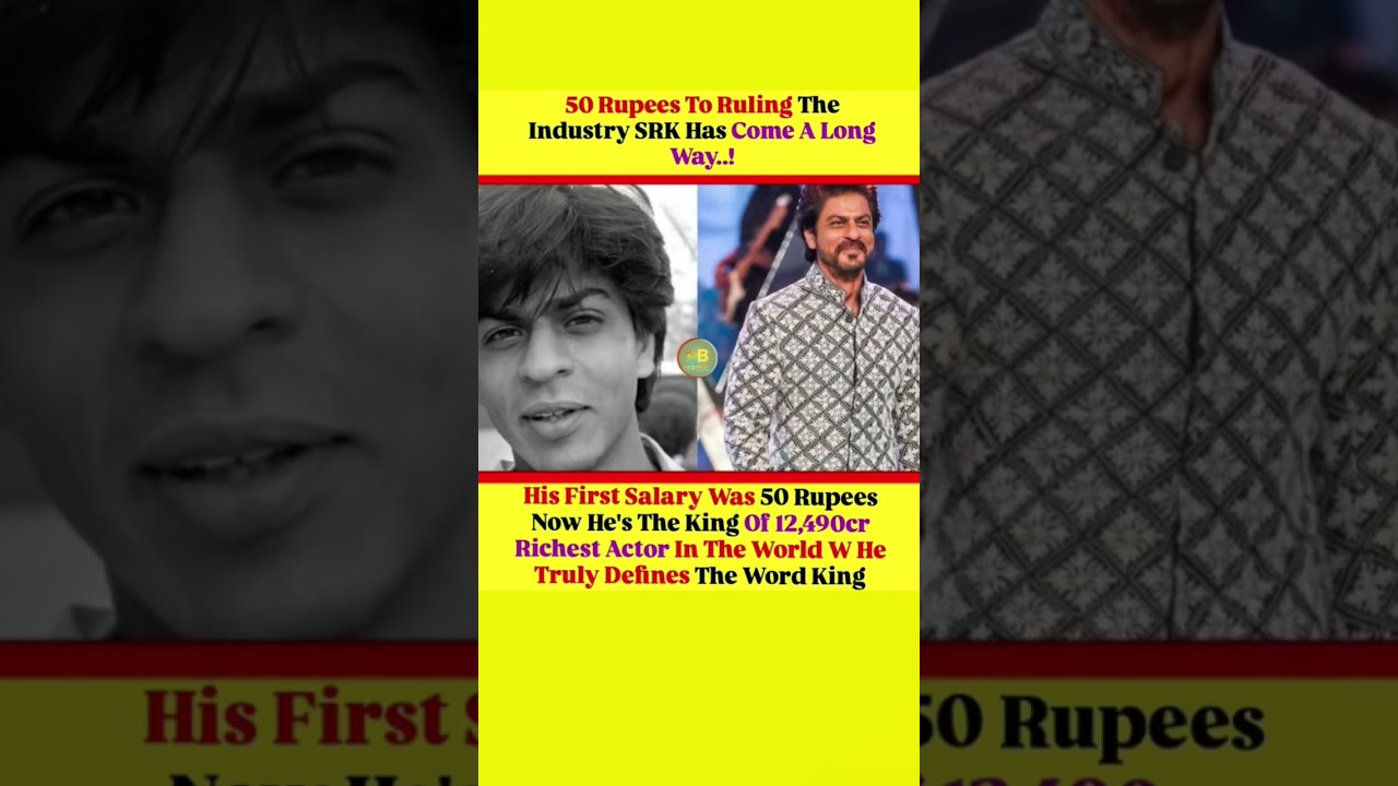 $50 First Salary to World's Wealthiest Actor: The SRK Story 