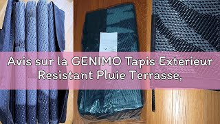 Avis Sur La Genimo Tapis Exterieur Resistant Pluie Terrasse Reversible Plastique Grand Tapis Extri