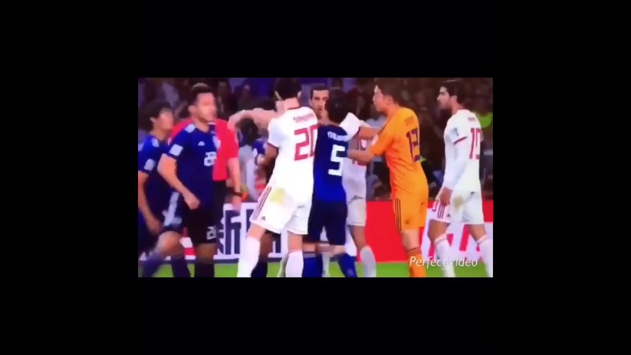 19サッカー日本代表イラン戦 終盤のラフプレー集 Youtube