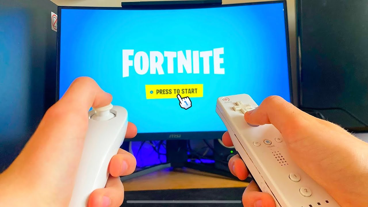 I WON a Fortnite GAME with a Wii Controller