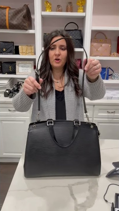 LOUIS VUITTON Black Electric Epi Leather Brea MM Bag