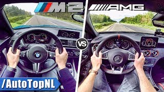 BMW M2 vs A45 AMG | 0-250km/h ACCELERATION TOP SPEED SOUND & AUTOBAHN POV by AutoTopNL