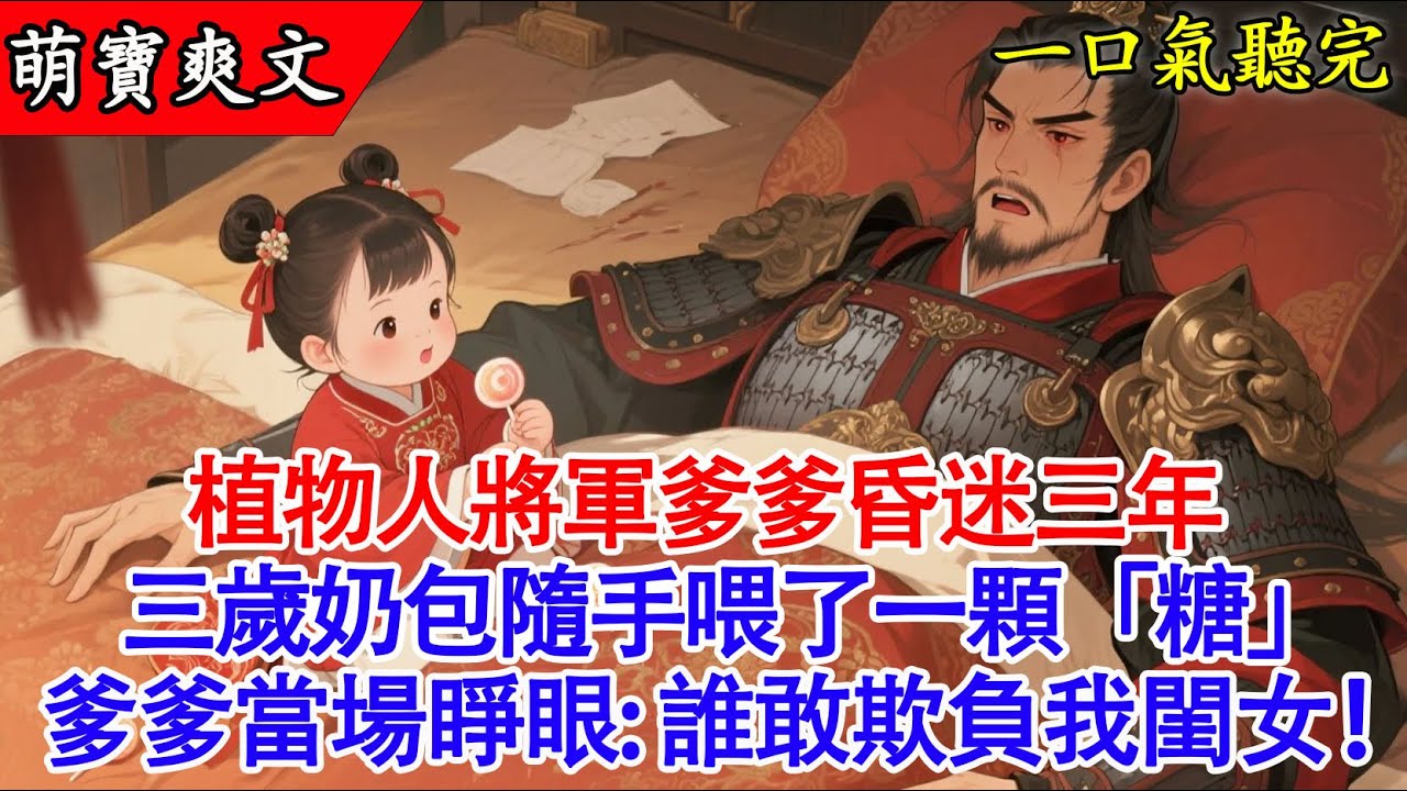 【完結小說】⚔️惡毒繼母想賣我抵債？昏迷三年的戰神爹爹怒了！一顆糖喚醒護國大將軍，全京城沒人敢惹我！ | 親情/治癒/打臉/淚目#有聲書 #爽文 #萌娃 #萌寶 #小說 #原創