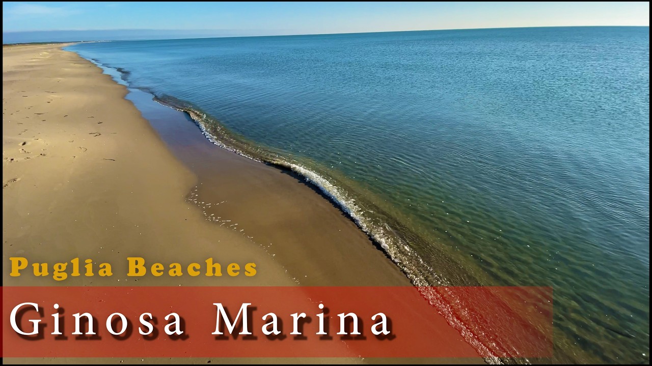 #1 Spiaggia di Ginosa Marina (Taranto) - Spiagge della Puglia Costa Jonica [4k]