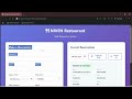 Restaurant Table Reservation System - Full Stack Web Application | Node.js + MongoDB