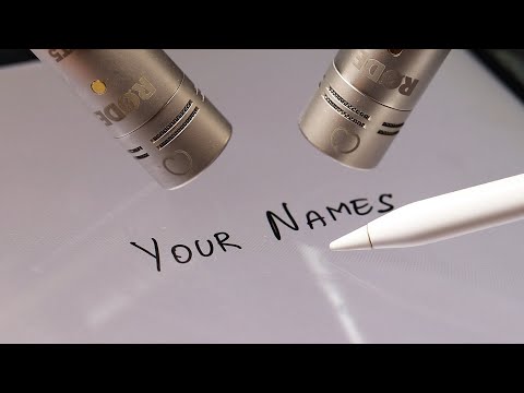 ASMR Writing Your Names On iPad ⭐️
