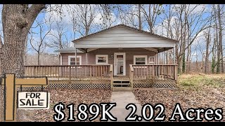 2 Acres, North Carolina Home for $189K ! Privacy & Low Ownership Cost