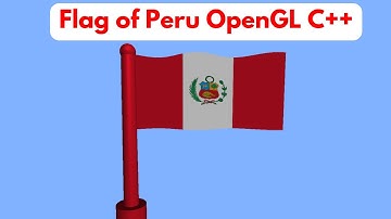 🇵🇪 Waving Peruvian Flag Animation in OpenGL with C++ | Complete Source Code Tutorial
