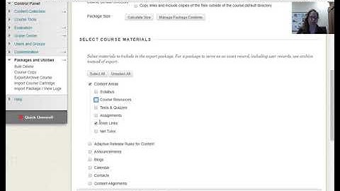 Backup from Blackboard