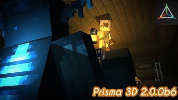Prisma 3D 2.0.0b7 / beta 6 Minecraft animation (Made on a phone)
